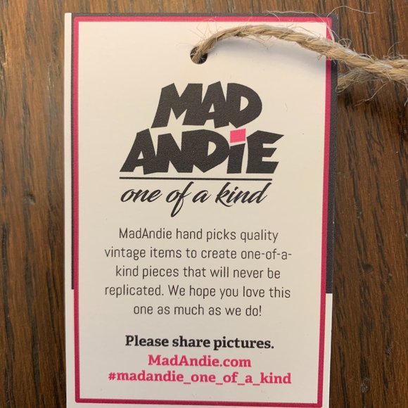 One-of-a-Kind Lands' End Vintage Unisex Flannel featuring Custom MadAndie Cross - Picture 6 of 6